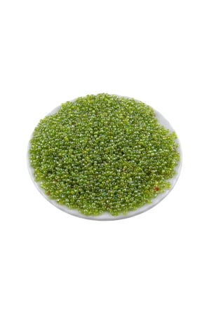08 Kum Boncuk Janjan Fıstık Yeşili 3 mm (100 Gr 6000 Adet)