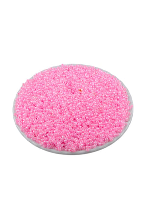 08 Kum Boncuk Açık Uçuk Pembe 3 mm (100 Gr 6000 Adet)