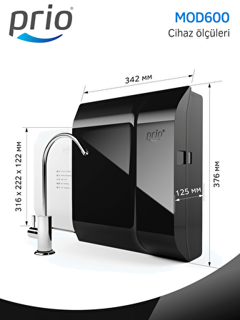 Prio MOD600 Tanksız Direkt Akışlı Pompalı Su Arıtma Cihazı