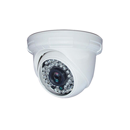 1 Kameralı Set - Hareket Algılayan Gece Görüşlü 36 IR Led 5MP Sony Lensli 1080P Full HD Dome İç Mekan Güvenlik Kamerası Seti D136b