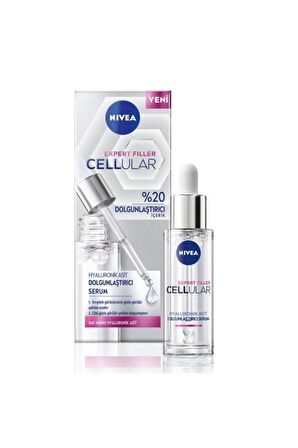 Nivea Cellular Expert Filler Dolgunlaştırıcı Serum 30ml, Kırışıklık Karşıtı, Hyaluronik Asit, Nemlendirici