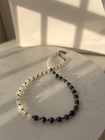 Lapis lazuli Opal kolye