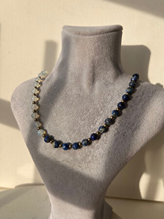 Lapis lazuli Opal kolye