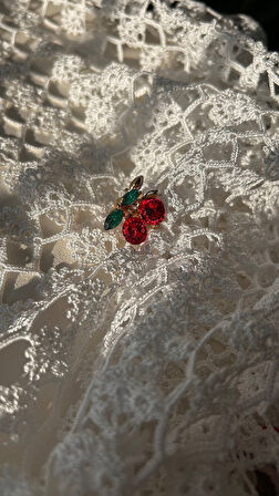 Kiraz taşlı mandal toka