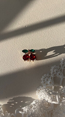 Kiraz taşlı mandal toka