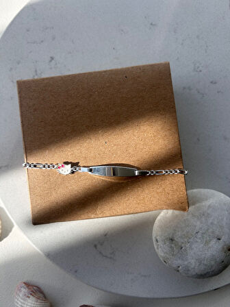 925 ayar gümüş çocuk bileklik 15 cm hello kity desen