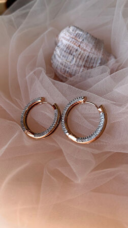 14 K kararmaz halka küpe