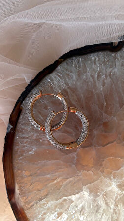 14 K kararmaz halka küpe