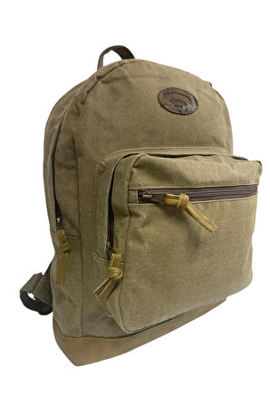 Vintage Su Geçirmez Kanvas Unisex Laptop Bölmeli Gezi Okul Seyahat Büyük Sırt Çantası 17,3 Inc HUMB