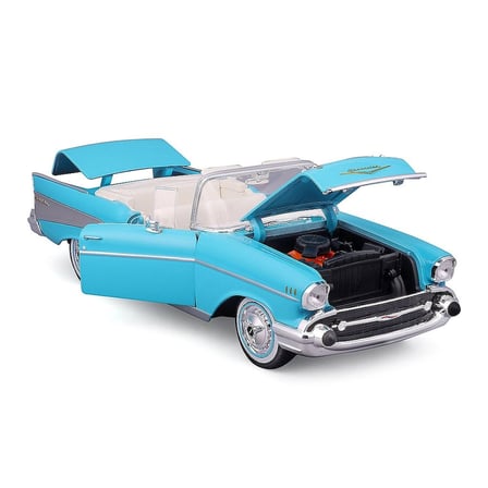 1957 Chevrolet Bel Air Convertible Model Araba 31476 Mavi