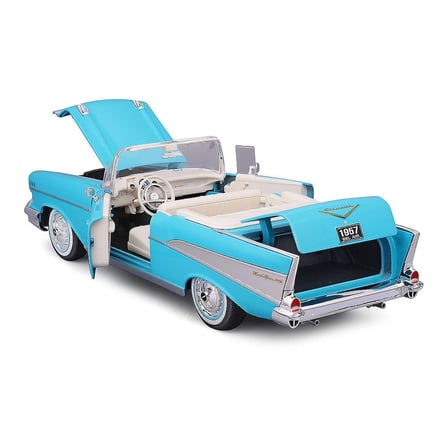 1957 Chevrolet Bel Air Convertible Model Araba 31476 Mavi