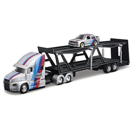 1:64 Ölçek Mack Anthem - 1988 Bmw M3 Serisi Taşıyıcı Tır