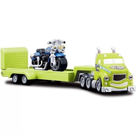 Maisto Harley Davidson Cycle Town Haulers Tır Kırmızı - Yeşil