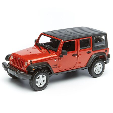 Maisto 1:24 2015 Jeep Wrangler Unlimited Model Araba - Kırmızı