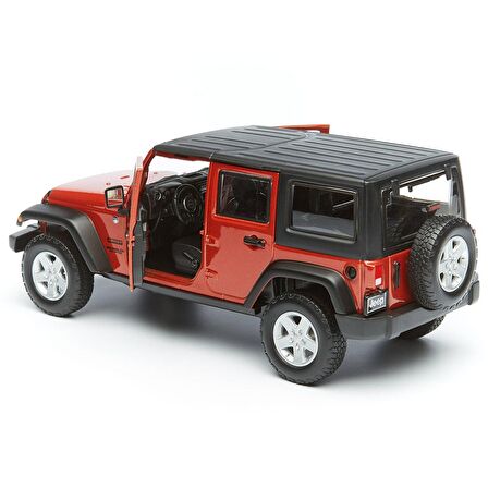 Maisto 1:24 2015 Jeep Wrangler Unlimited Model Araba - Kırmızı