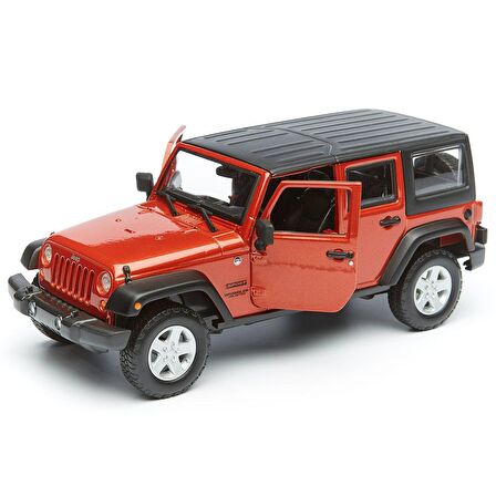 Maisto 1:24 2015 Jeep Wrangler Unlimited Model Araba - Kırmızı