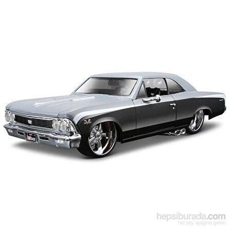 Maisto 1965 Chevrolet Chevelle Ss Model Araba 1:24 Prorodz Gri