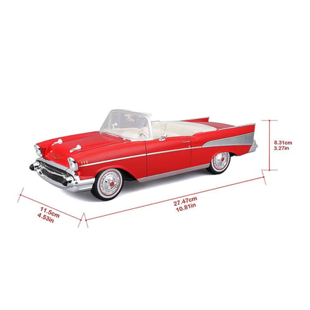 1957 Chevrolet Bel Air Convertible Model Araba 31476 Kırmızı