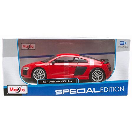 Maisto 1:24 Audi R8 V10 Plus Model Araba - Kırmızı
