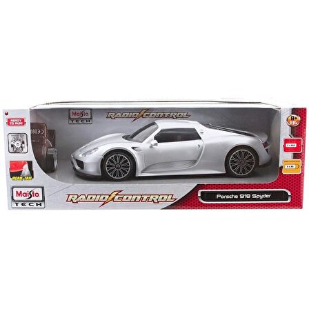 Maisto Tech Porsche 918 Spyder Uzaktan Kumandalı Araba 1:14 Gri