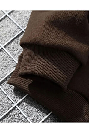 Yazı Detaylı Kapüşonlu Sweatshirt