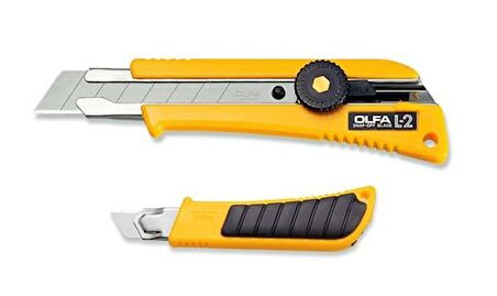 Olfa Maket Bıçağı Geniş Sıkıştırmalı Lastikli L-2