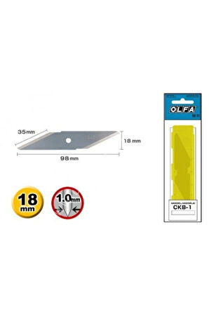 Maket Bıçağı Yedeği 2 Li Ckb-1