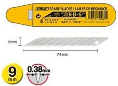 Olfa Maket Bıçağı Yedek DKB-5