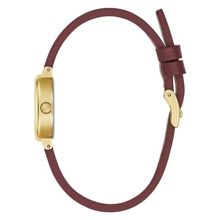 GUESS GUGW0925L7 BORDO DERİ KORDON OVAL KADIN KOL SAATİ