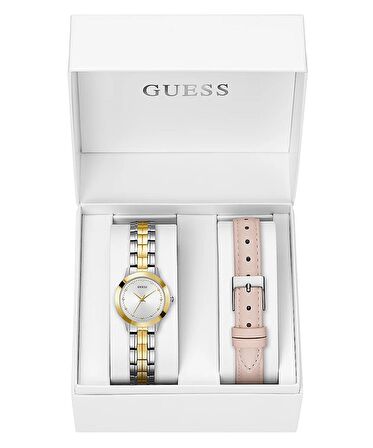 Guess Gugw0348l1 Çift Kordonlu Kadın Kol Saat Seti