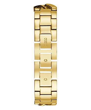 GUESS GUGW0298L2 ALTIN KAPLAMA TAŞLI DİKDÖRTGEN KADIN KOL SAATİ
