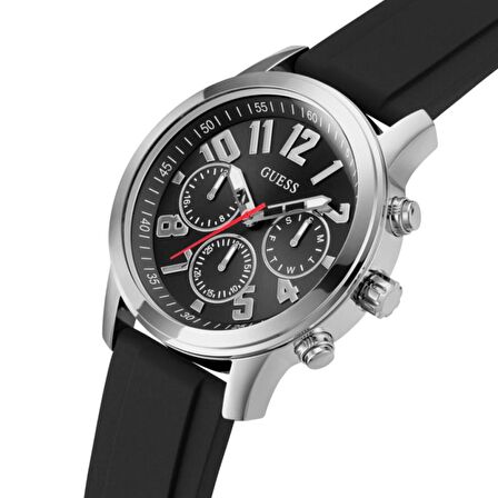 GUESS GUGW0708G1 SİYAH SİLİKON KORDON ERKEK KOL SAATİ