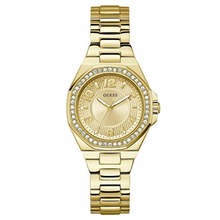 GUESS GUGW0877L2 ALTIN KAPLAMA TAŞLI KADIN KOL SAATİ