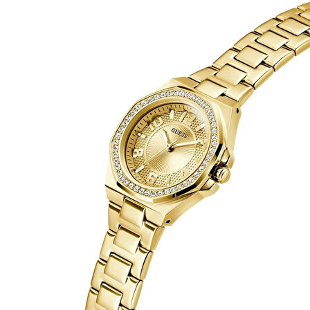 GUESS GUGW0877L2 ALTIN KAPLAMA TAŞLI KADIN KOL SAATİ