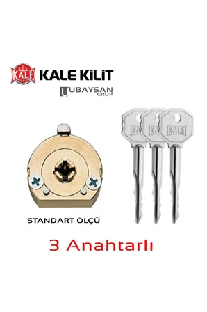 KALE 164F FİAM BAREL 3 ANAHTARLI ÇİVİLİ GÖBEK