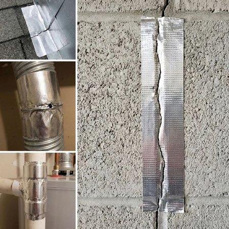 Roichil® Yüksek Sıcaklık Dayanan Su Geçirmez Çatı Boru Duvar Çatlak Onarıcı Yapışkan Bant Folyo 5 cm