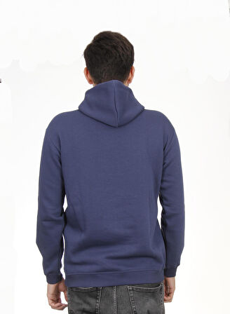 Unisex Kapşonlu İndigo Sweatshirt