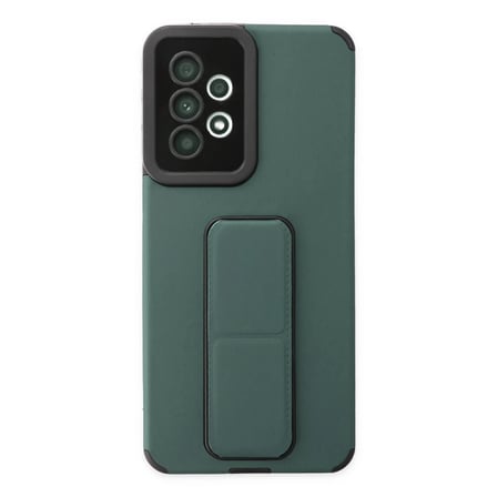 Samsung Galaxy A33 5G Kılıf Mega Standlı Silikon - Yeşil