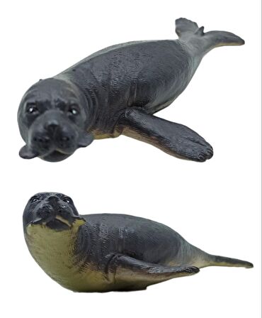 Oyuncak Deniz Canlıları Akdeniz Fok Et Figürü Oyuncak Fok 20cm. 