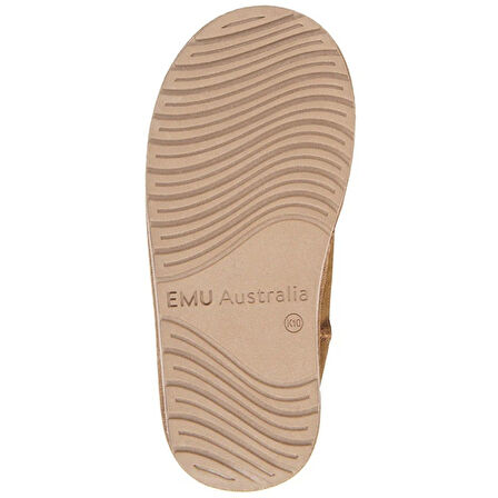 EMU Australia Leather Deer Walker Girl's Boot Kız Çocuk Koyun Derisi Koyun Kürkü Bot Kahverengi