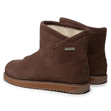EMU Australia Leather Dofida Mini Waterproof Boot Kadın Koyun Derisi Koyun Kürkü Su Geçirmez Bot Kahverengi