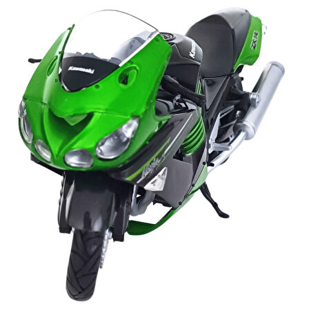 Sunman NRY-1:12 Motosiklet Kawasaki ZX-14 Yeşil S00057793