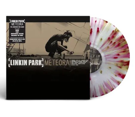 Linkin Park Meteora Limited Translucent Gold And Red Splatter Vinyl edition LP Plak