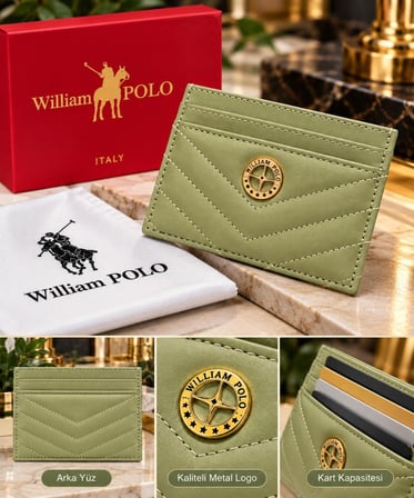 WİLLİAMPOLO Anka Hakiki Deri Unisex Kartlık-İnce Tasarım 