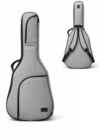 Soft Case Gri Keten Klasik Gitar Kılıfı Taşıma Çantası