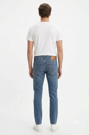 512 Slim Taper Fit Men's Jeans likralı erkek kot pantolon-1452 Lacivert / 34/32