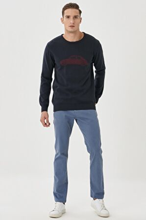 Erkek Indigo 360 Derece Her Yöne Esneyen Slim Fit Dar Kesim Pamuklu Rahat Pantolon
