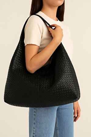 Kadın Salaş Siyah Büyük Siyah Dream Omuz ve Tote Çanta