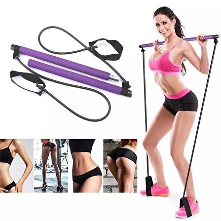 Leyaton Squat Seti Pilates Studio Egzersiz Çubuğu Squat Pilates Barı