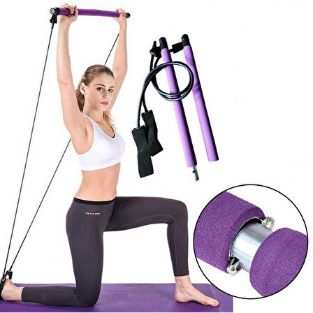 Leyaton Squat Seti Pilates Studio Egzersiz Çubuğu Squat Pilates Barı